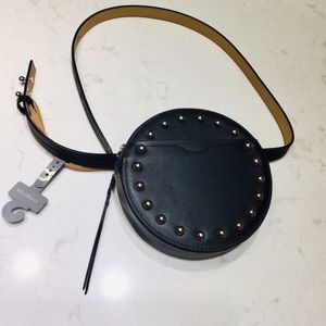 NEW REBECCA MINKOFF BLACK LEATHER BELT BAG